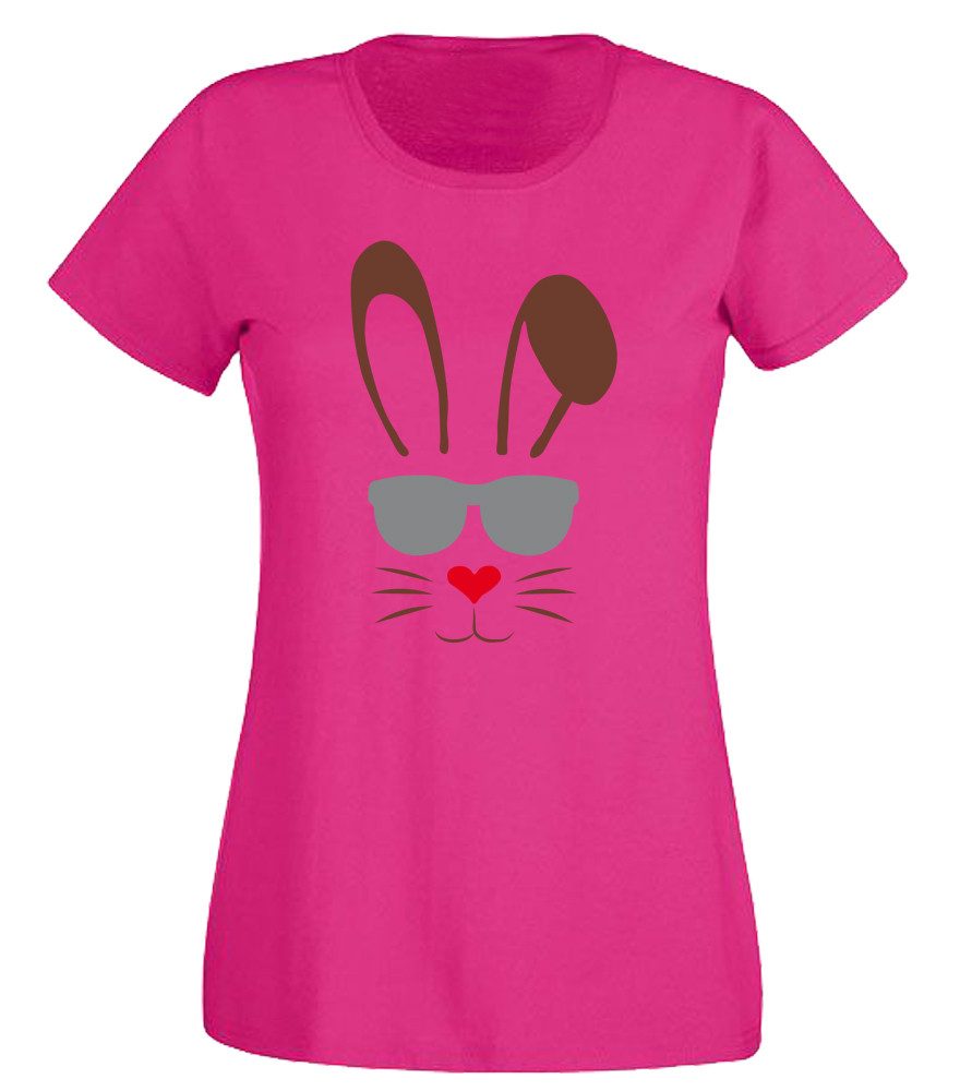 G-graphics T-Shirt Cooler Hase Slim-fit- Damen T-Shirt mit Frontprint zu Ostern