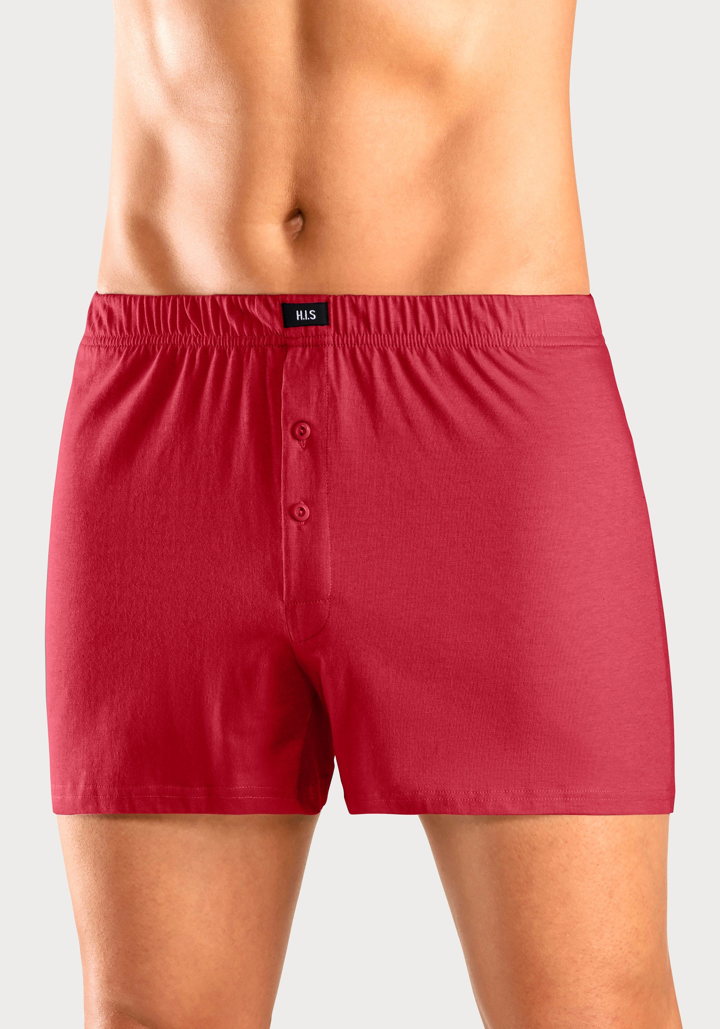 H.I.S Weiter Boxer Herren Boxer (Packung, 5-St) weite Passform, Komfortbund, aus Baumwoll-Stretch