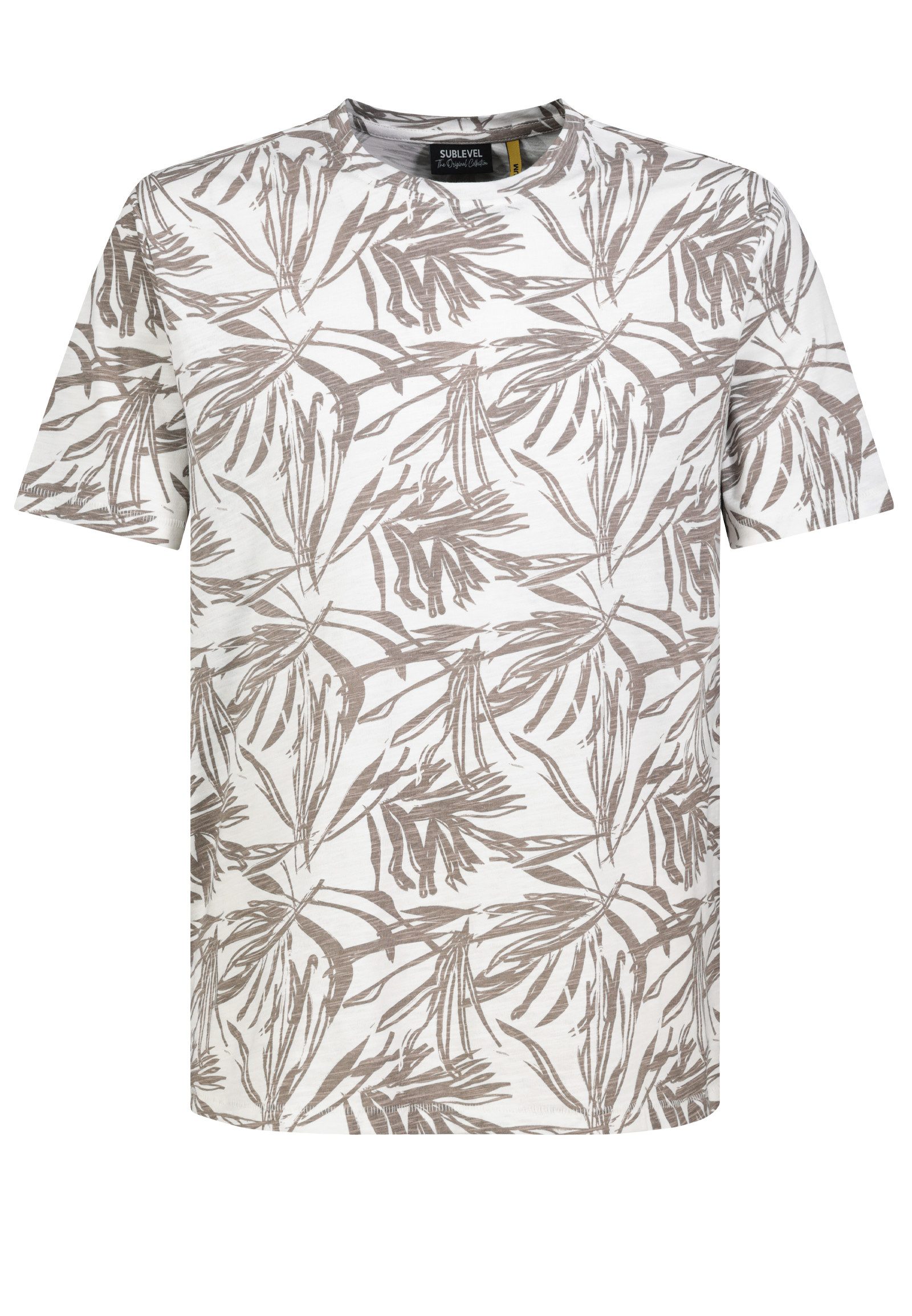 T-Shirt Floral Jersey Regular Fit Rundhalsausschnitt Kurzarm