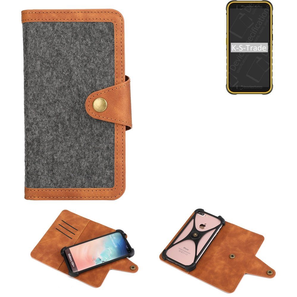 K-S-Trade Handyhülle für Ulefone Armor X8i, Schutzhülle Handyhülle Filz ...
