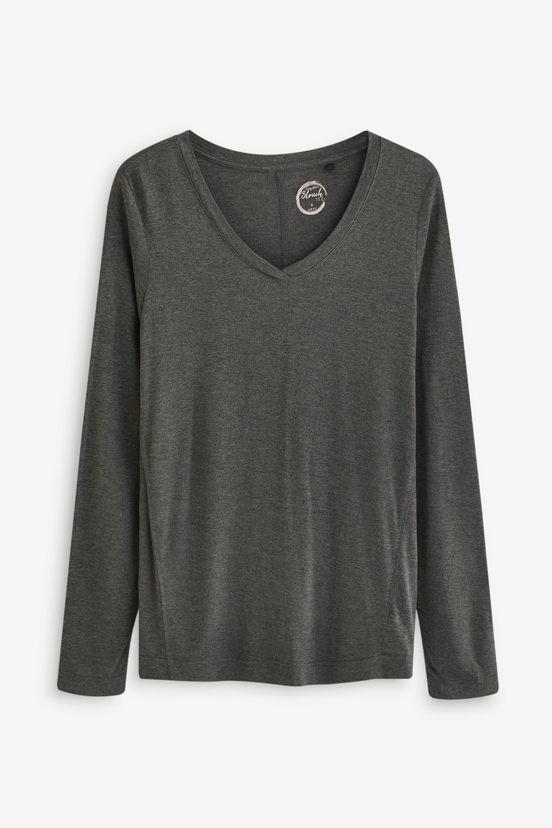 Next Langarmshirt Legeres, langärmeliges T-Shirt mit V-Ausschnitt (1-tlg) günstig online kaufen