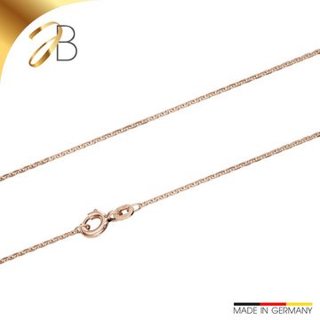 Joyes Boutique Goldkette JB Collier Damen Anker diamantiert 1,3 mm Rotgold 585 - 14 Kt 45 cm (Gold, JB)