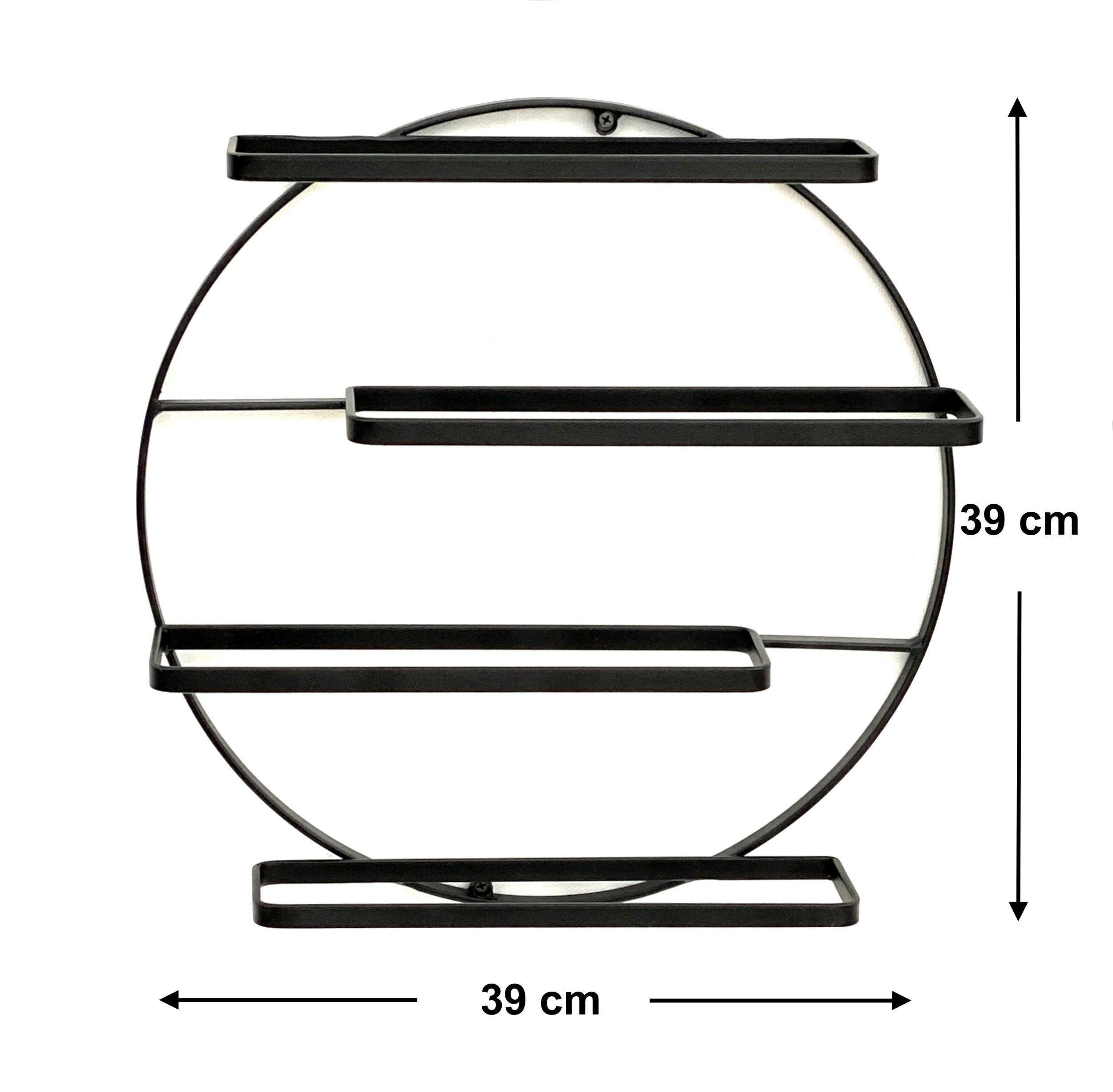 DanDiBo Weinregal Metall Wand Schwarz Andante günstig online kaufen
