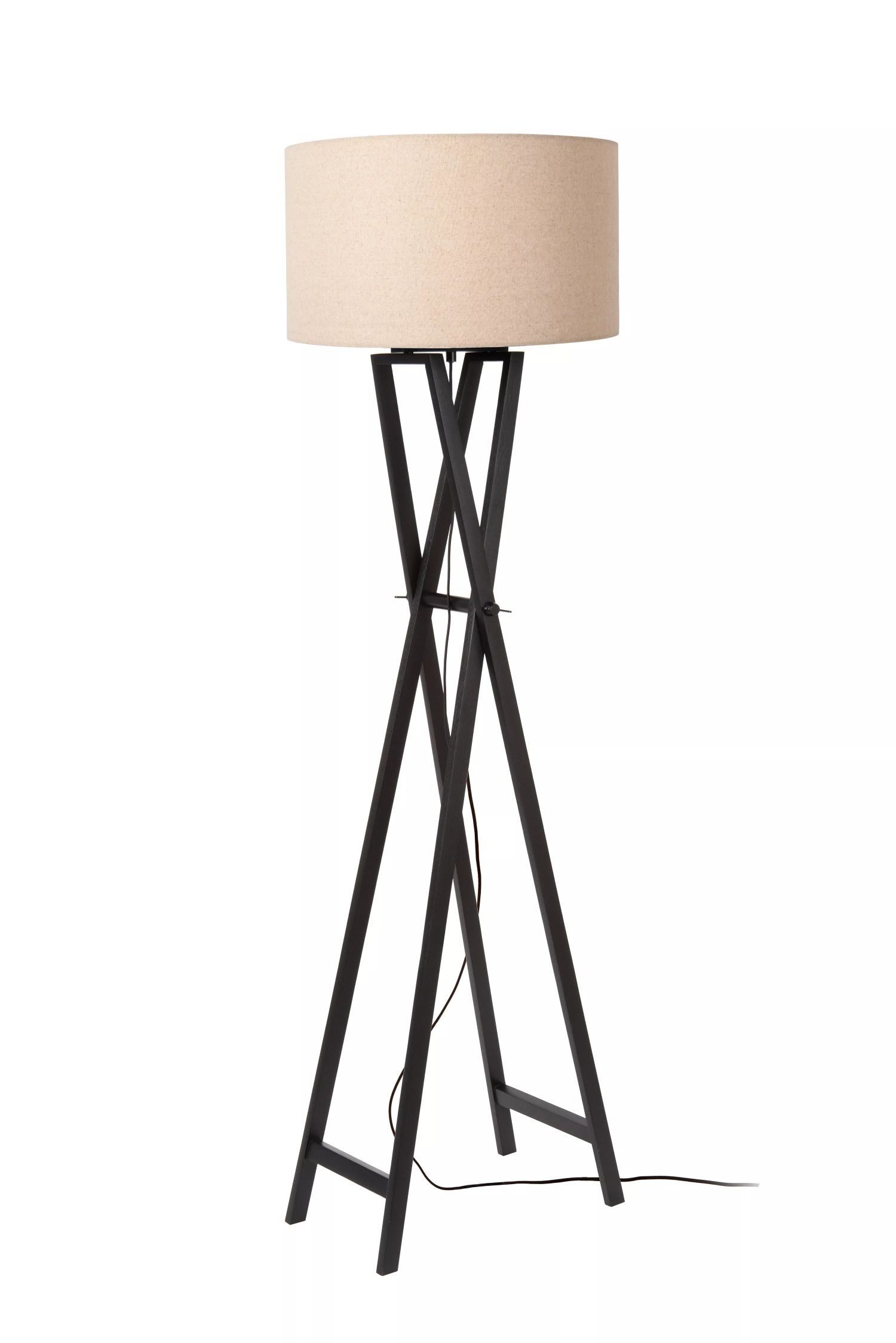 Licht-Erlebnisse Stehlampe NULIS, ohne Leuchtmittel, Stoff günstig online kaufen
