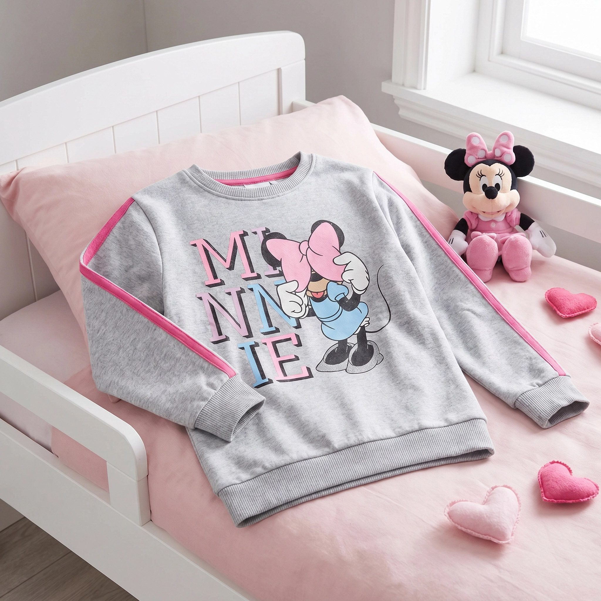 Disney Sweater Disney Minnie Maus Mädchen Kinder Pullover Gr. 104 bis 134