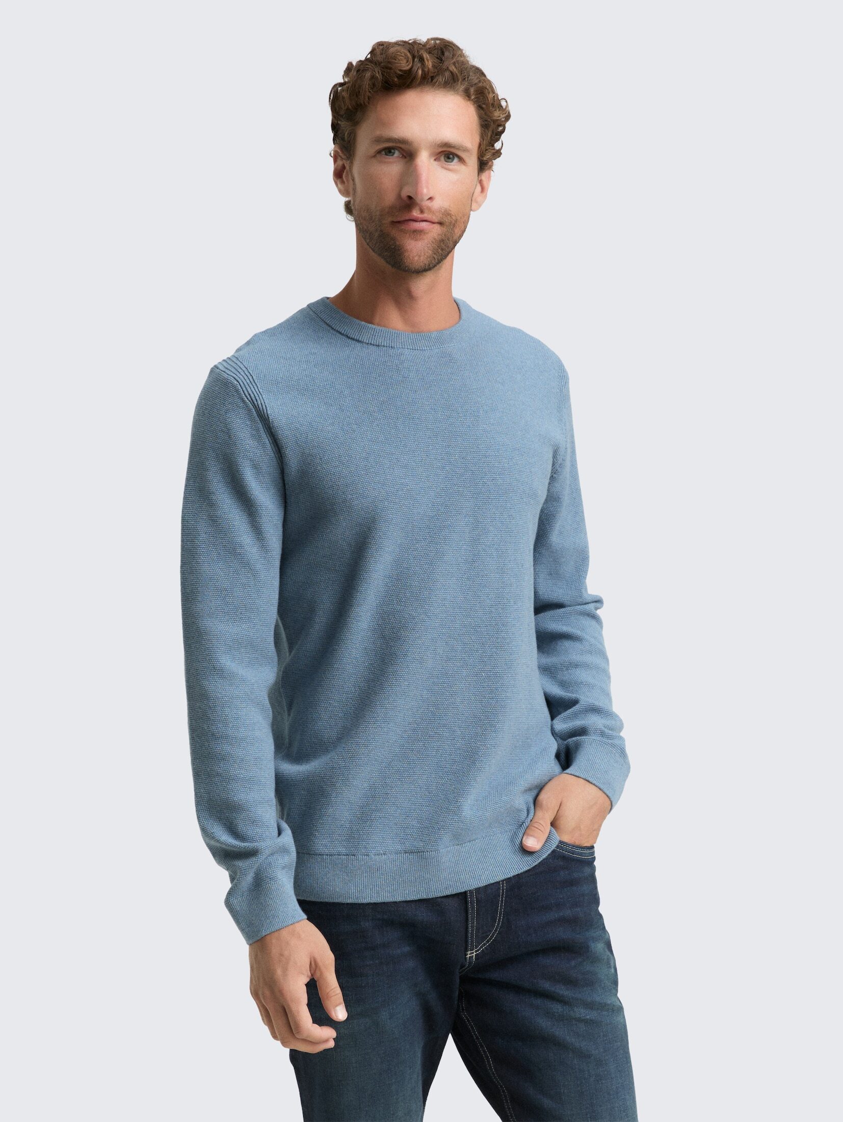 TOM TAILOR Strickpullover Strickpullover aus Bio-Baumwolle günstig online kaufen