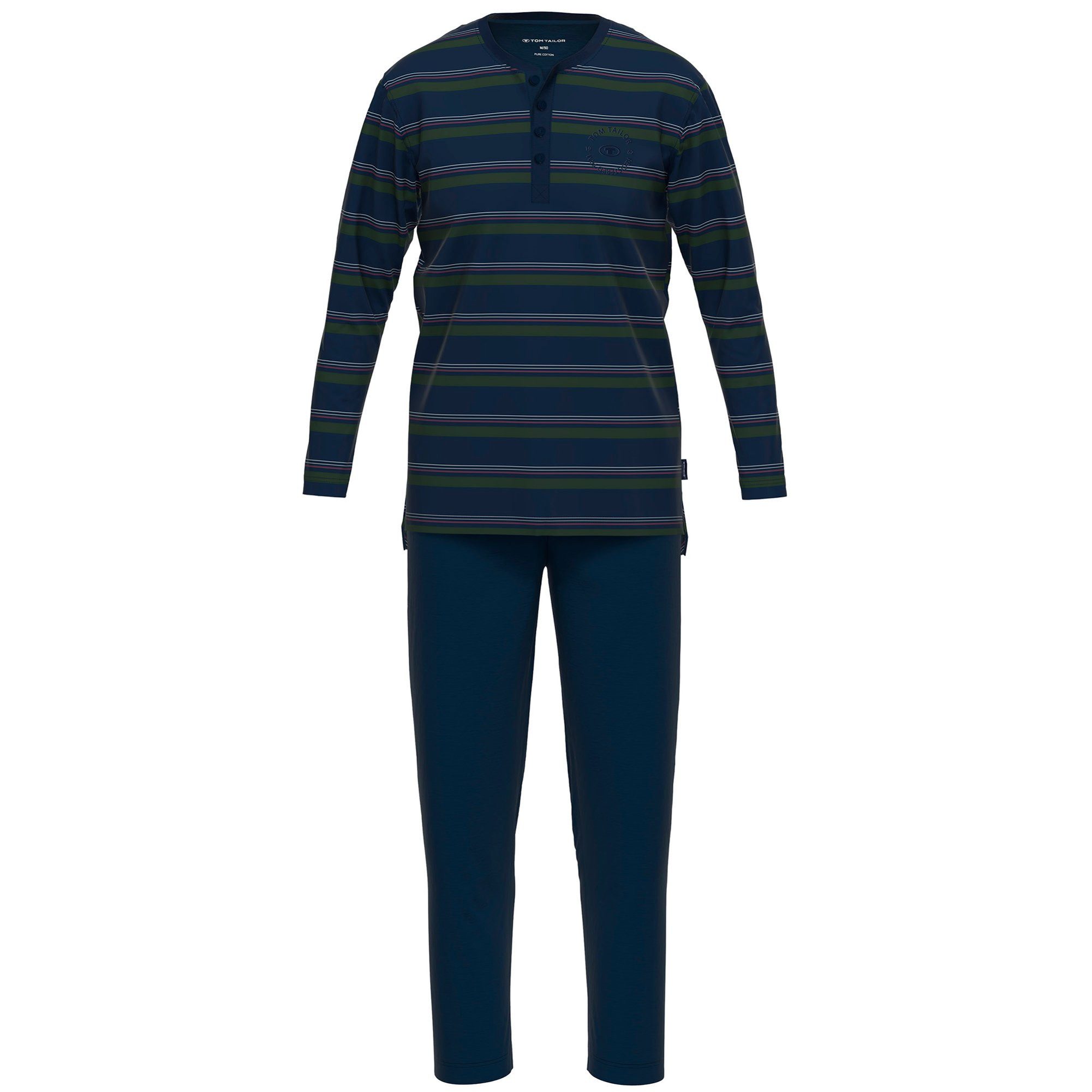 Pyjama Herren Pyjama Baumwolle Pyjama lang