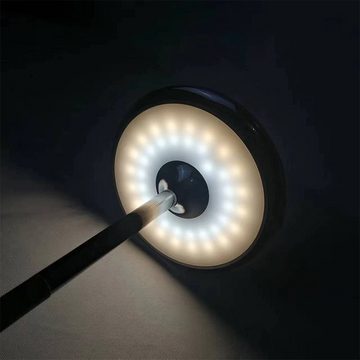 Bedee LED Tischleuchte Tischlampe Außen-Tischleuchte Tischlampe kabellos Schreibtischlampe, für Terrasse/Esstisch/Bar, 3-stufige Helligkeit, Batterielampe, LED fest integriert, Warmweiß, LED Touch Tischlampe, tragbare Nachttischlampe, Nachttischlampe