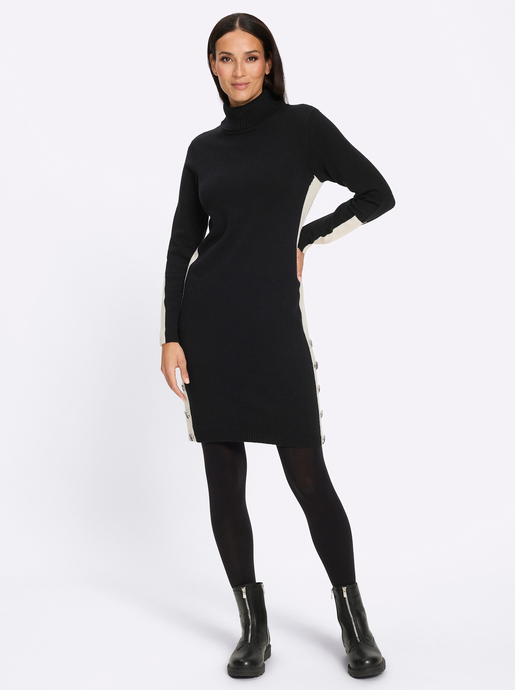 heine Strickkleid Strickkleid Langarm