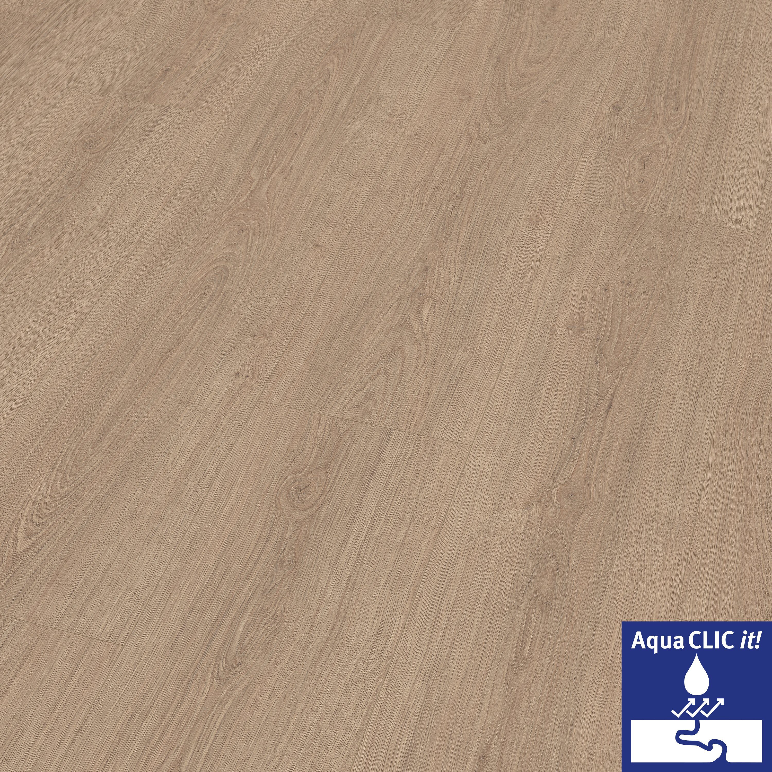 EGGER Laminat EGGER Laminatboden Aqua Clic It EL1011 Victoria Eiche braun, (8mm, 2,542m),Wasserresistent & Praktisch