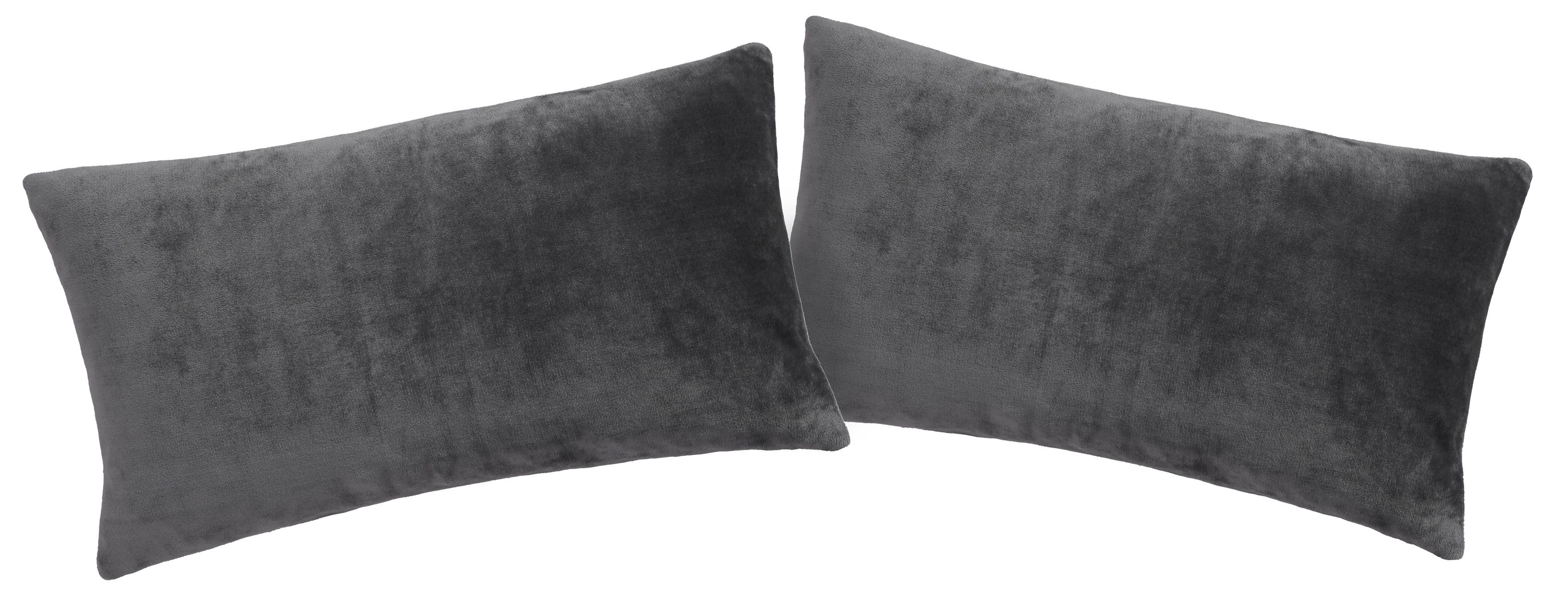 my home Подушкиbezug Desner3, (2 Stück), Подушкиhülle mit Reißverschluss, Cashmere-Touch, kuschelig & weich