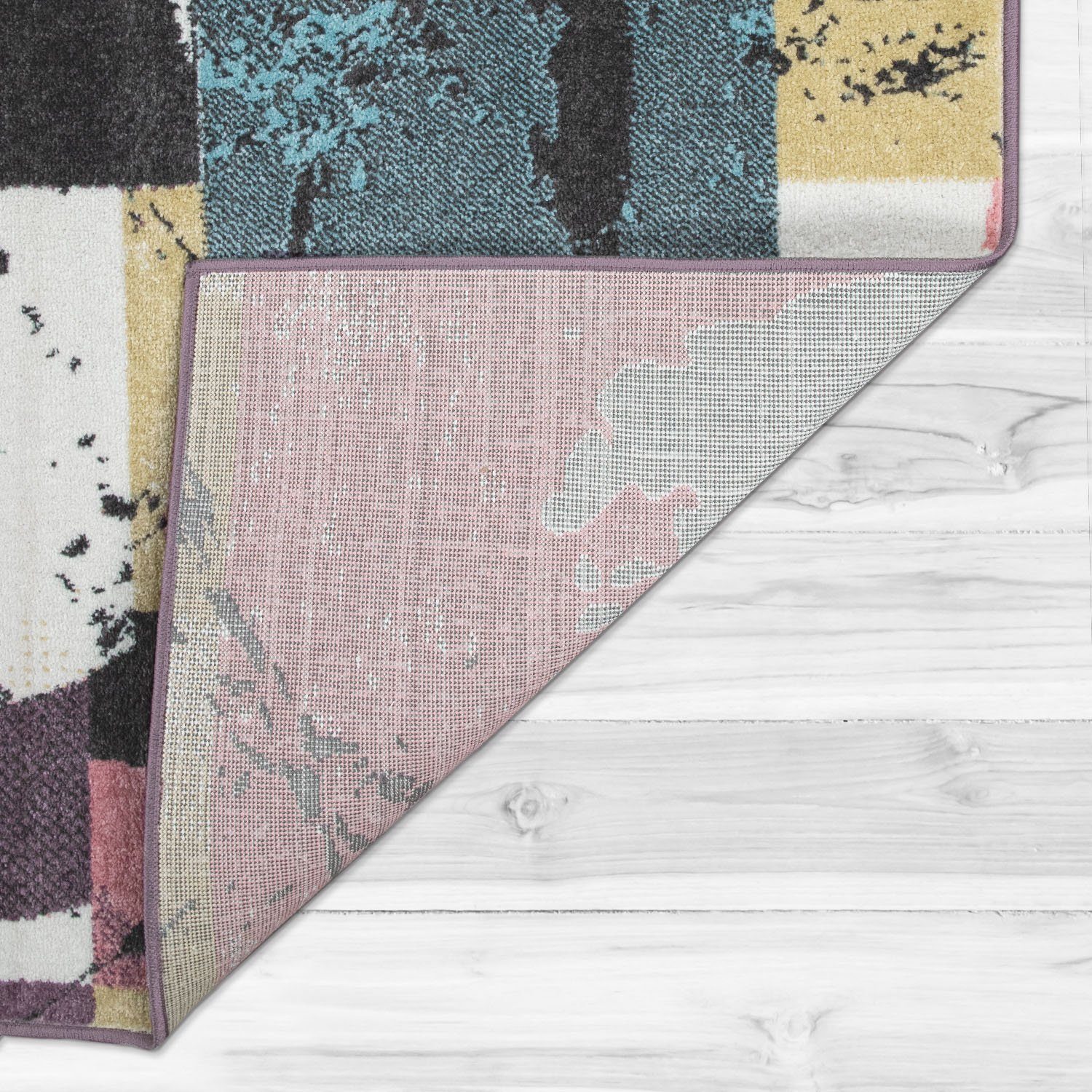 Läufer »Petit 484«, Paco Home, rechteckig, Höhe 9 mm, Teppich-Läufer, Kurzflor, modernes abstraktes Motiv mit Kreisen, Pastell-Farben, ideal im Flur & Schlafzimmer-HomeTrends