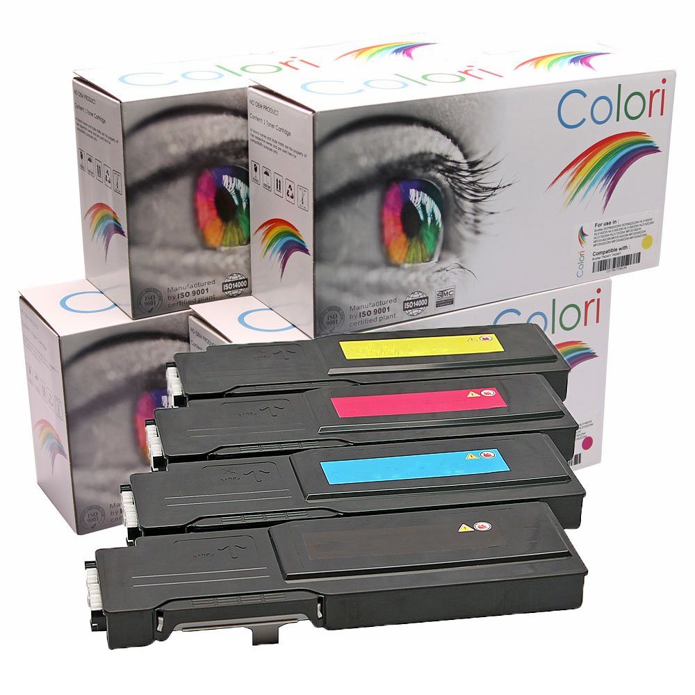 Colori Tonerkartusche, Kompatibles Set 4x Toner für Xerox Phaser 6600 für Xerox Phaser 6600dn 6600dnm 6600n 6600 Series Workcentre WC 6605dn 6605dnm 6605n WorkCentre von Colori