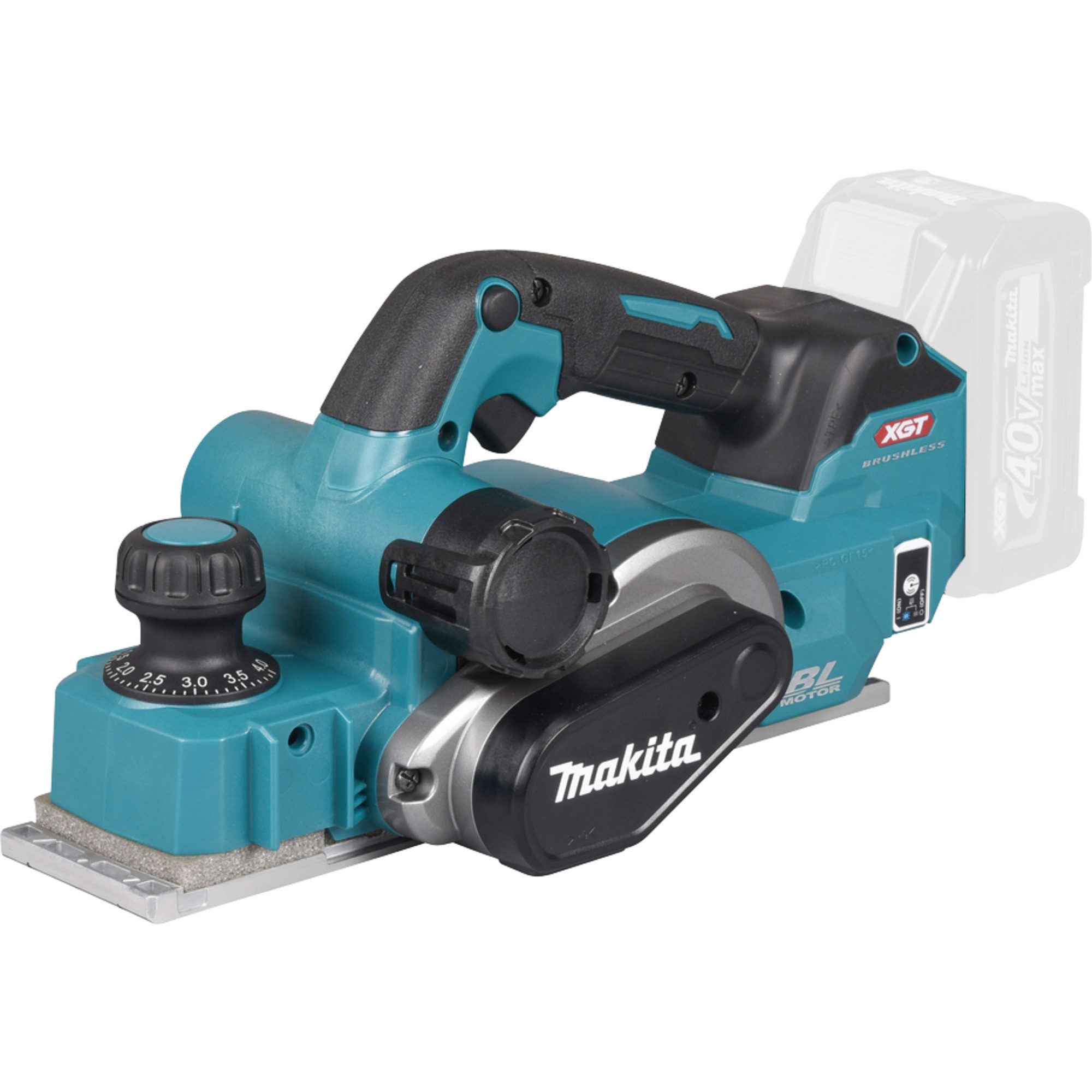 Makita Akku-Elektrohobel Makita Akku-Hobel KP001GZ, 40Volt, Elektrohobel, (ohne Akku und Ladegerät)