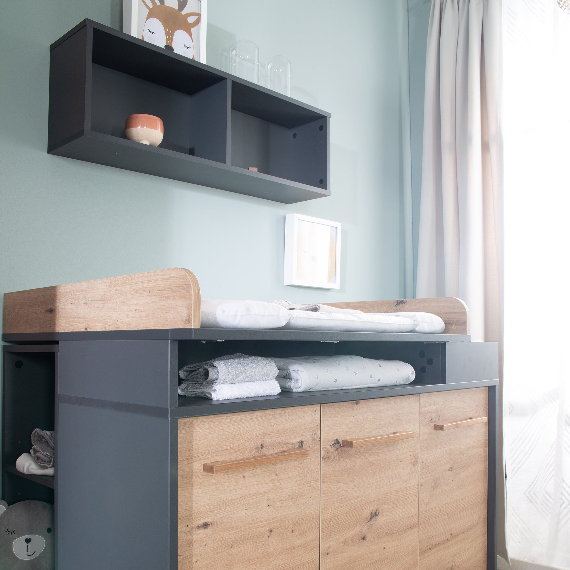 roba® Wandregal Universal, mit 2 Fächern