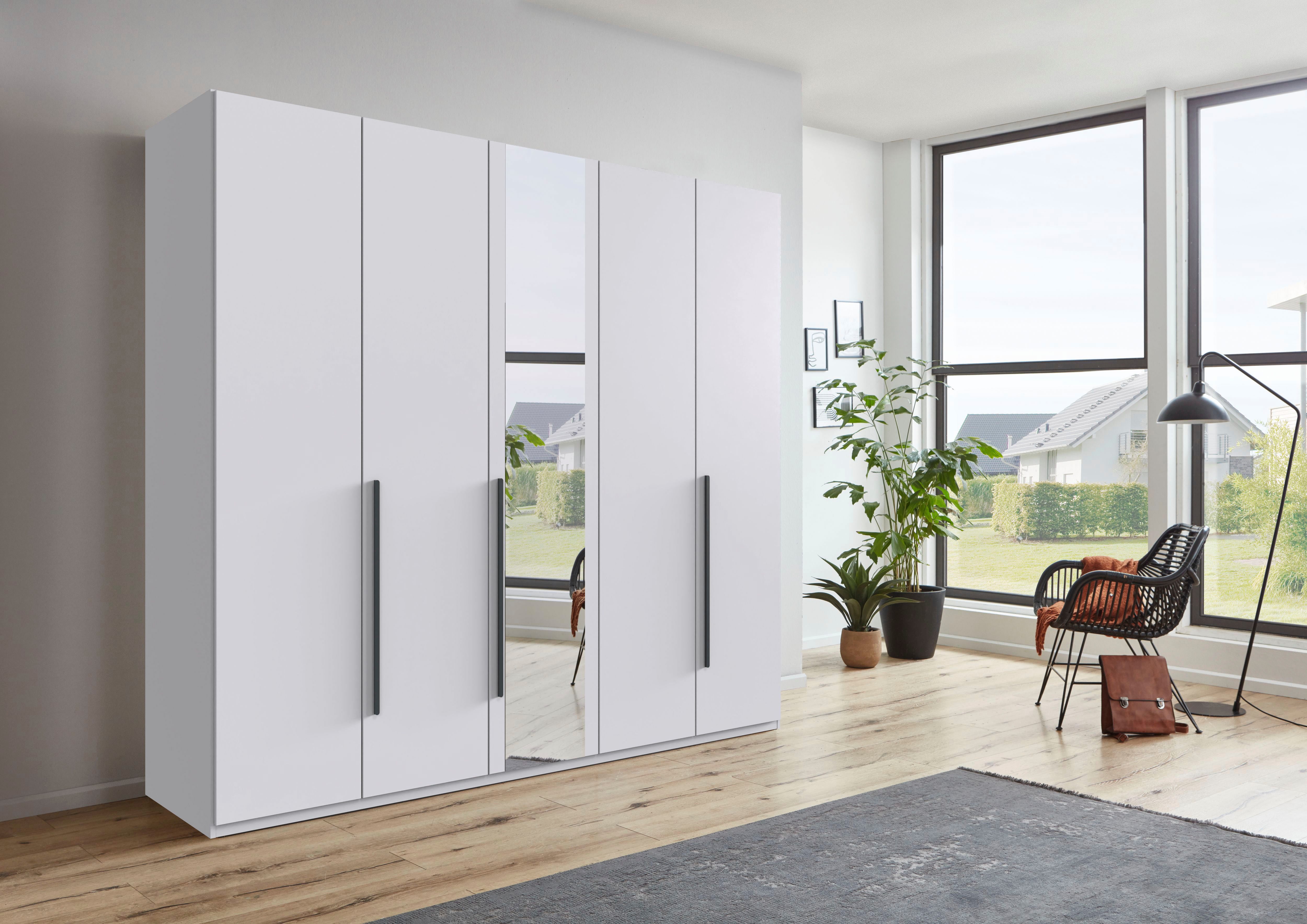 Wimex Drehtürenschrank London in den Breiten 180cm, 225cm und 270cm erhältlich, inkl. Spiegel Kleiderschrank wahlweise mit Basic- o. Premium-Ausstattung erhältlich