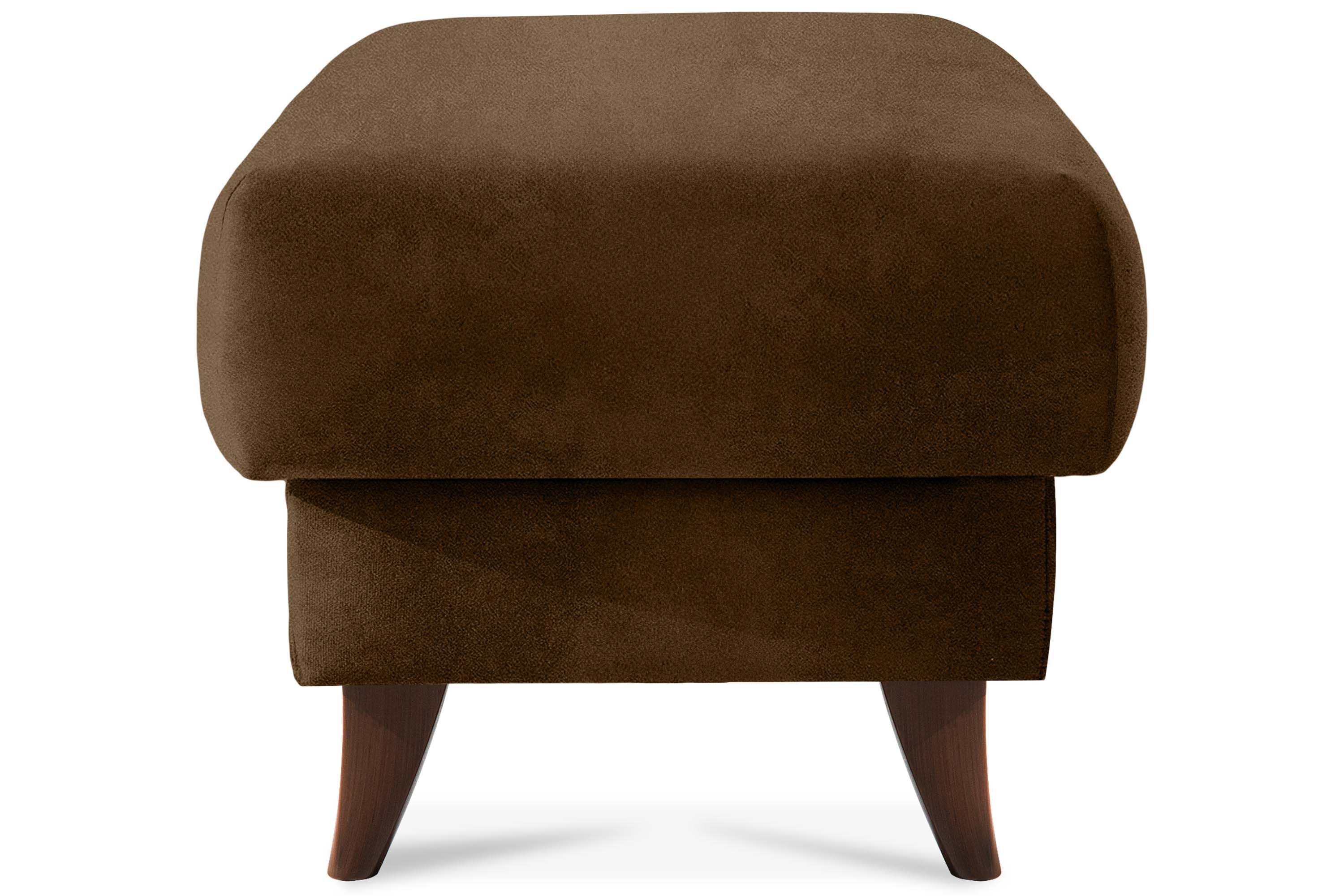 KONSIMO® Fußhocker Sitzhocker mit Stauraum GUSTAVO, hergestellt in der EU, handgefertigt, eleganten Nähten, Polsterhocker, Elegant