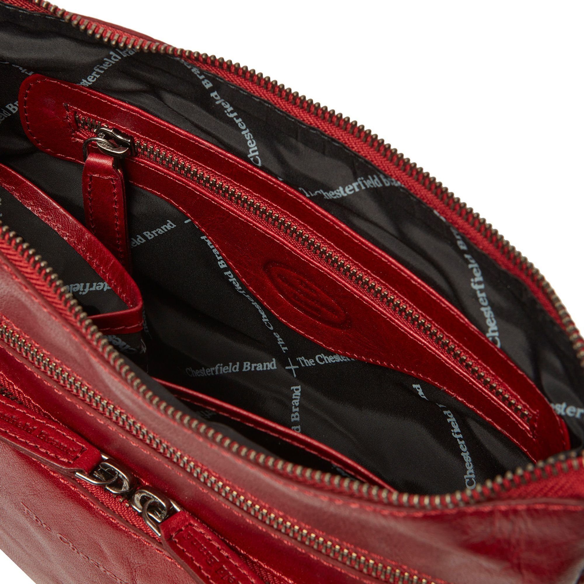 The Chesterfield Brand Schultertasche Tula, red Leder
