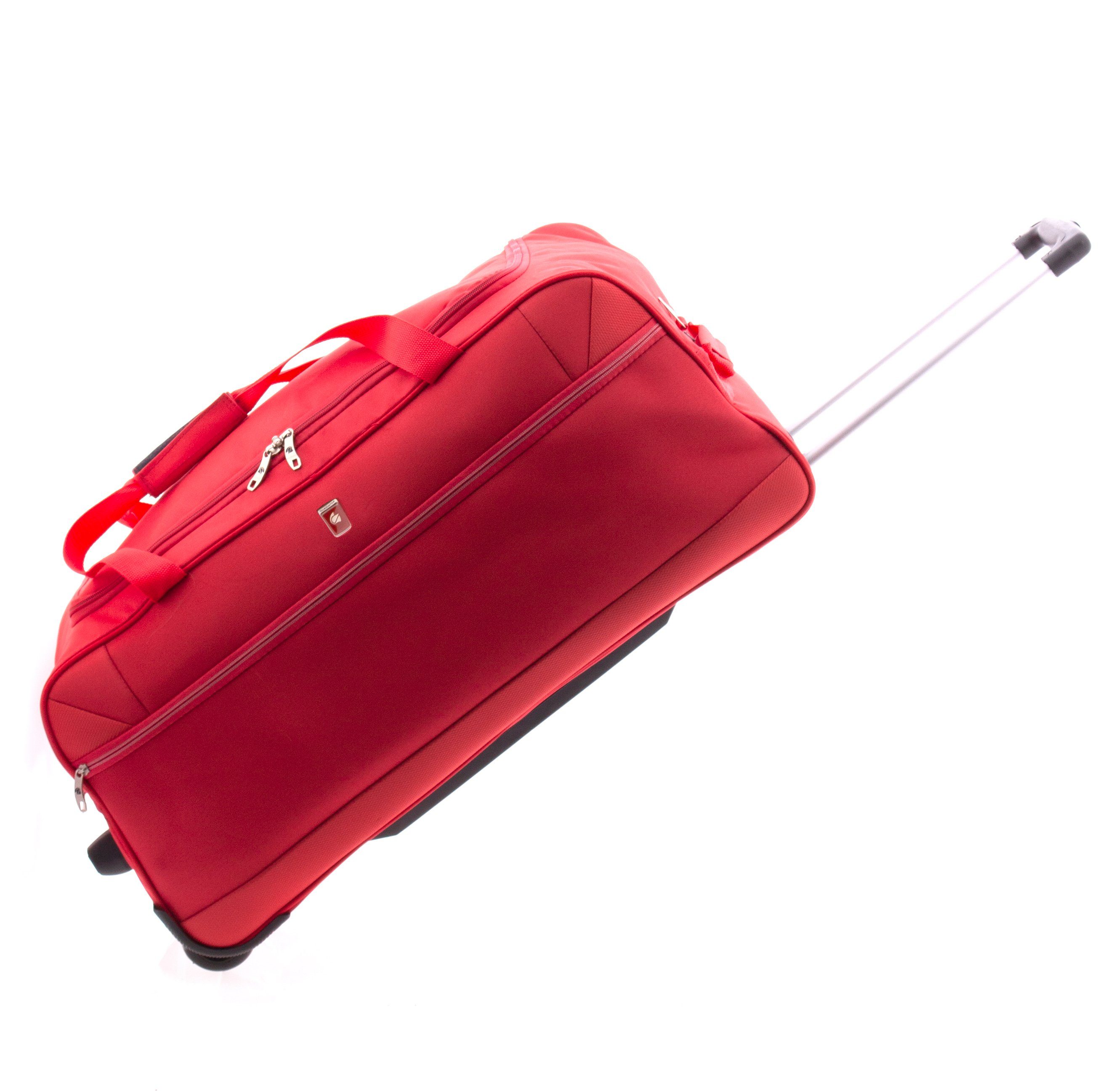 - rot Rollen - 2,4 72 Rollentasche, blau od. GLADIATOR Gewicht: Reisetasche cm kg, mit Sporttasche schwarz, Trolleytasche, Trolley-Reisetasche 76Liter - -