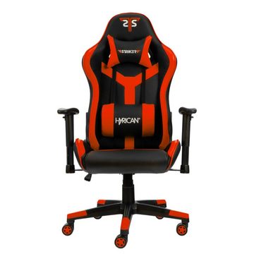 Hyrican Gaming-Stuhl "Striker Copilot" schwarz/rot, Kunstleder, ergonomischer Gamingstuhl, Bürostuhl, Schreibtischstuhl, geeignet für Jugendliche und Erwachsene