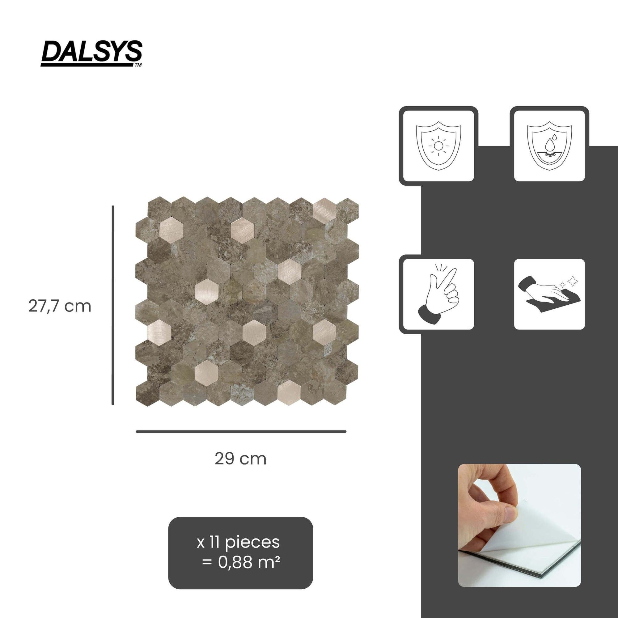 Dalsys Wandpaneel 0,88m² 11 Stück selbstklebend, günstig online kaufen