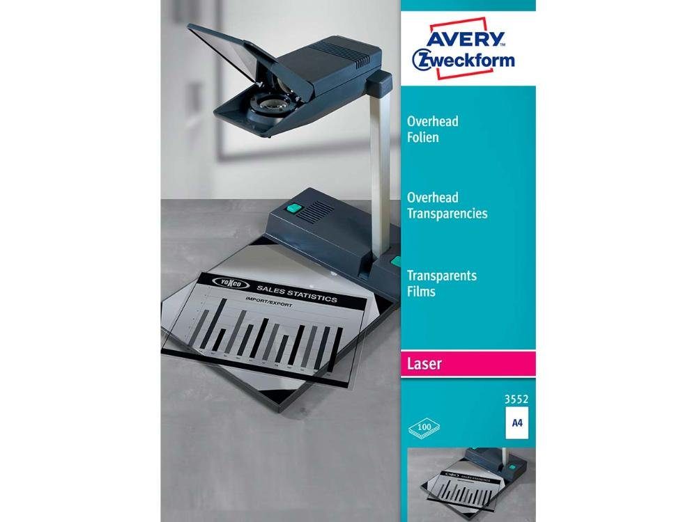 Avery Zweckform Dekorationsfolie Avery Zweckform Overhead-Folien stapelverarbeitbar