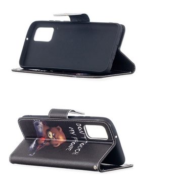 CoverKingz Handyhülle Hülle für Samsung Galaxy A02s Handyhülle Flip Case Cover Etui Tasche 16,5 cm (6,5 Zoll), Handyhülle Klapphülle Schutzhülle Tasche Bookcover Bär
