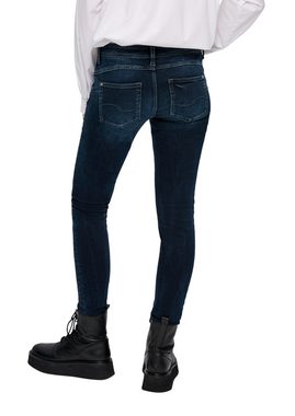 QS Stoffhose Jeans / Skinny Fit / Low Rise / Skinny Leg Label-Patch