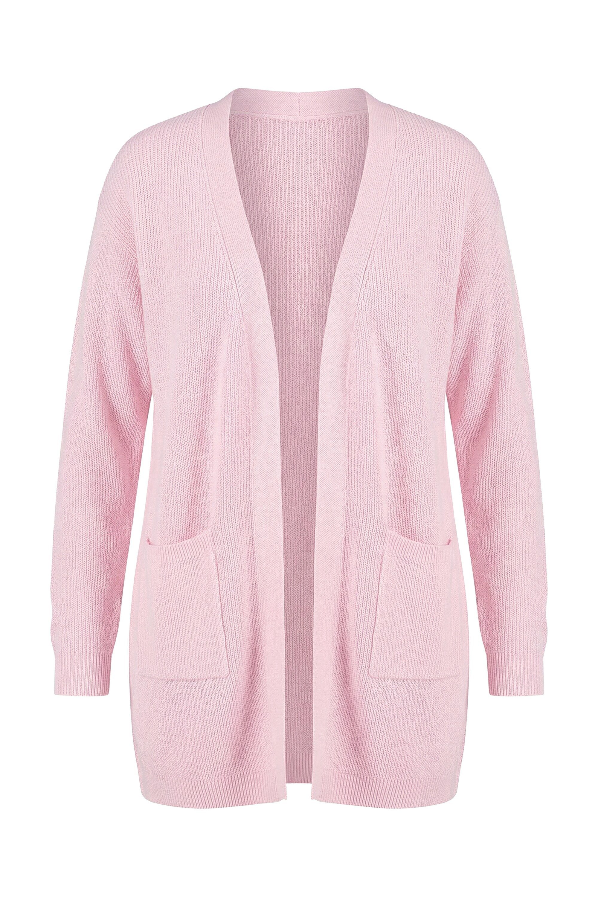 Ulla Popken Cardigan Strickjacke Rippstrick offene Form Langarm
