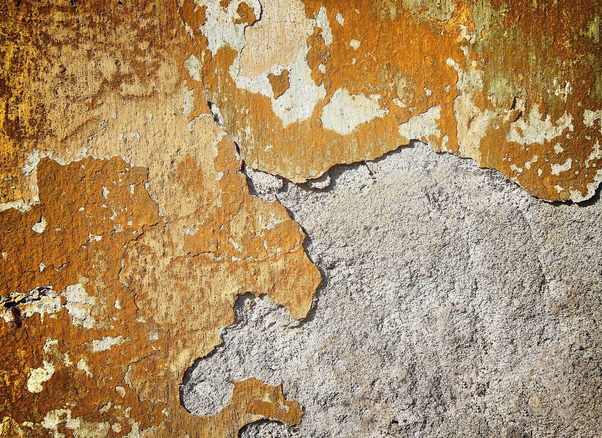 Schräge, Old, Concrete walls Decke Fototapete Wand, living St), glatt, Designwalls Vlies, (5