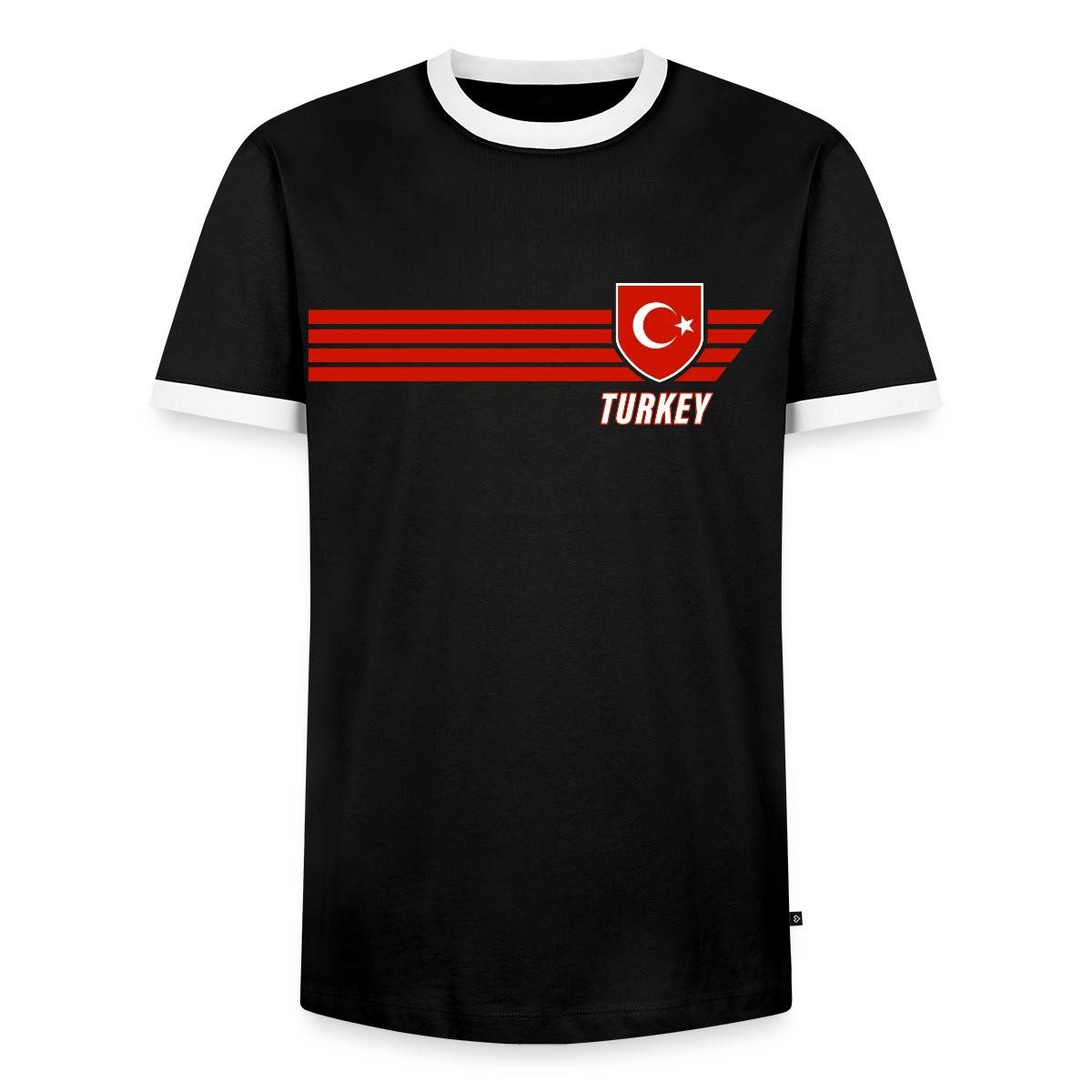 Spreadshirt T-Shirt Türkei Fußball Fanlook Trikot Männer Kontrast T-Shirt (1-tlg)