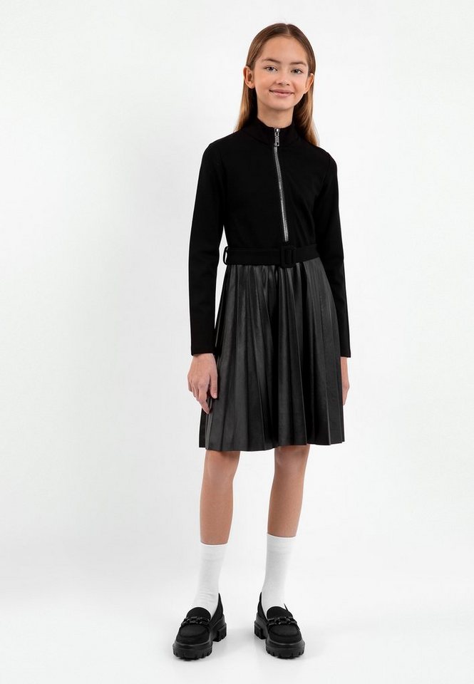 Gulliver Jerseykleid mit modischem Faltenrockteil, Ideal für den  Schulalltag oder die Freizeit