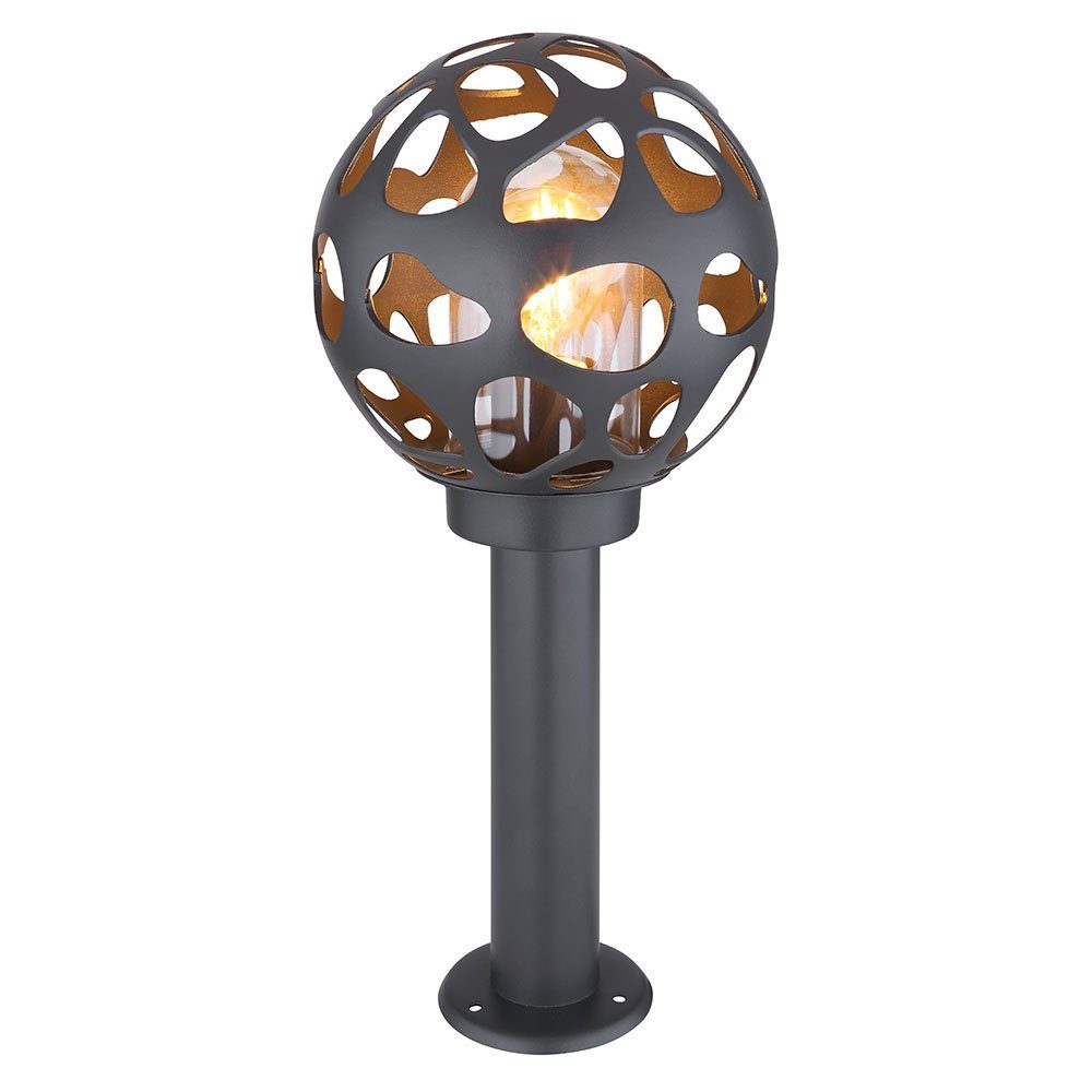 Globo Sockelleuchten, Leuchtmittel nicht Sockelleuchte Außen Gartenlampe inklusive, Stehlampe Edelstahl Kugel