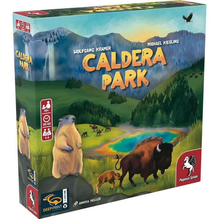 Pegasus Spiele Spiel Caldera Park (Deep Print Games) (English Edition)