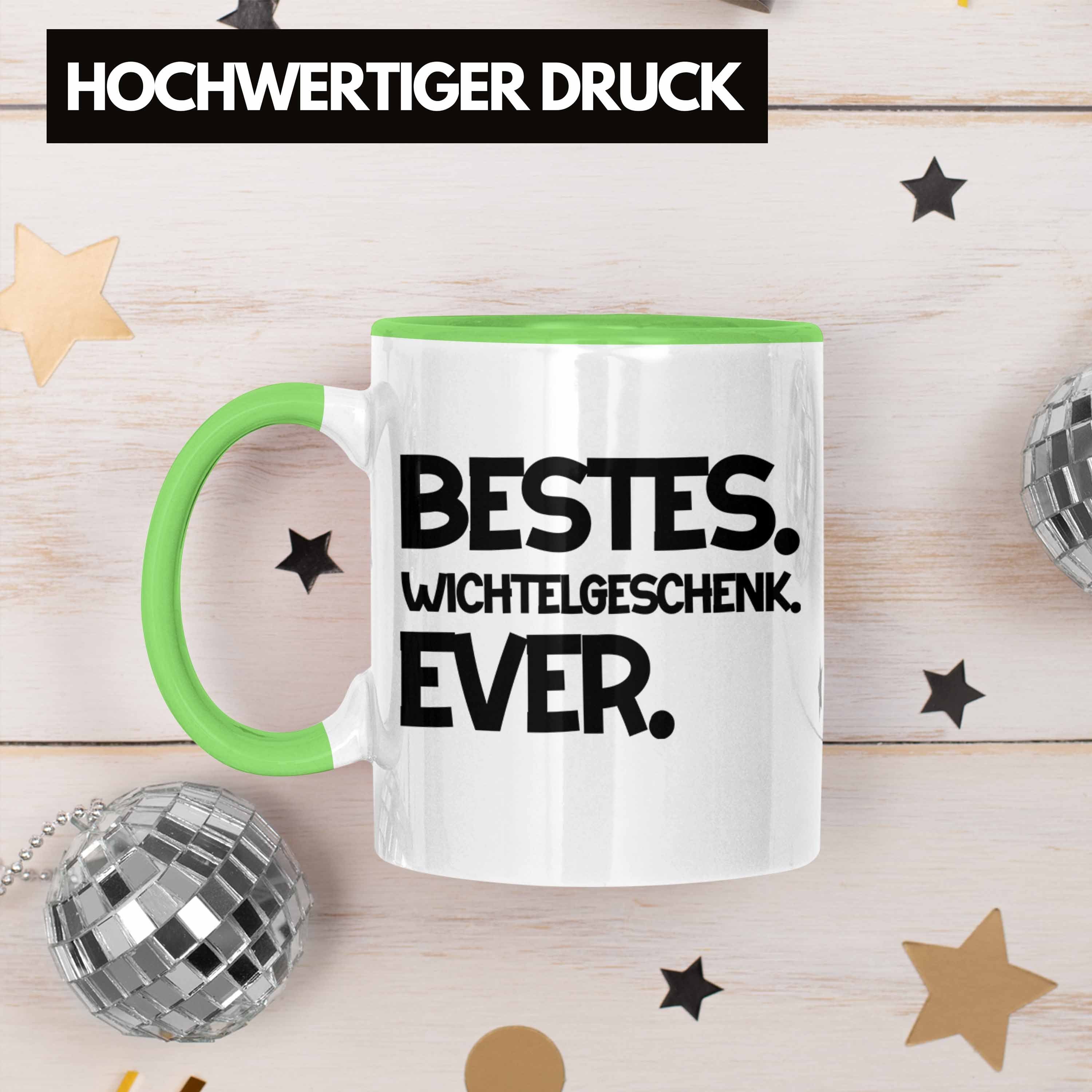Kollegen Wichtelgeschenk für Geschenk Wichteln Best Weihnachten Tasse Grün Frauen Trendation
