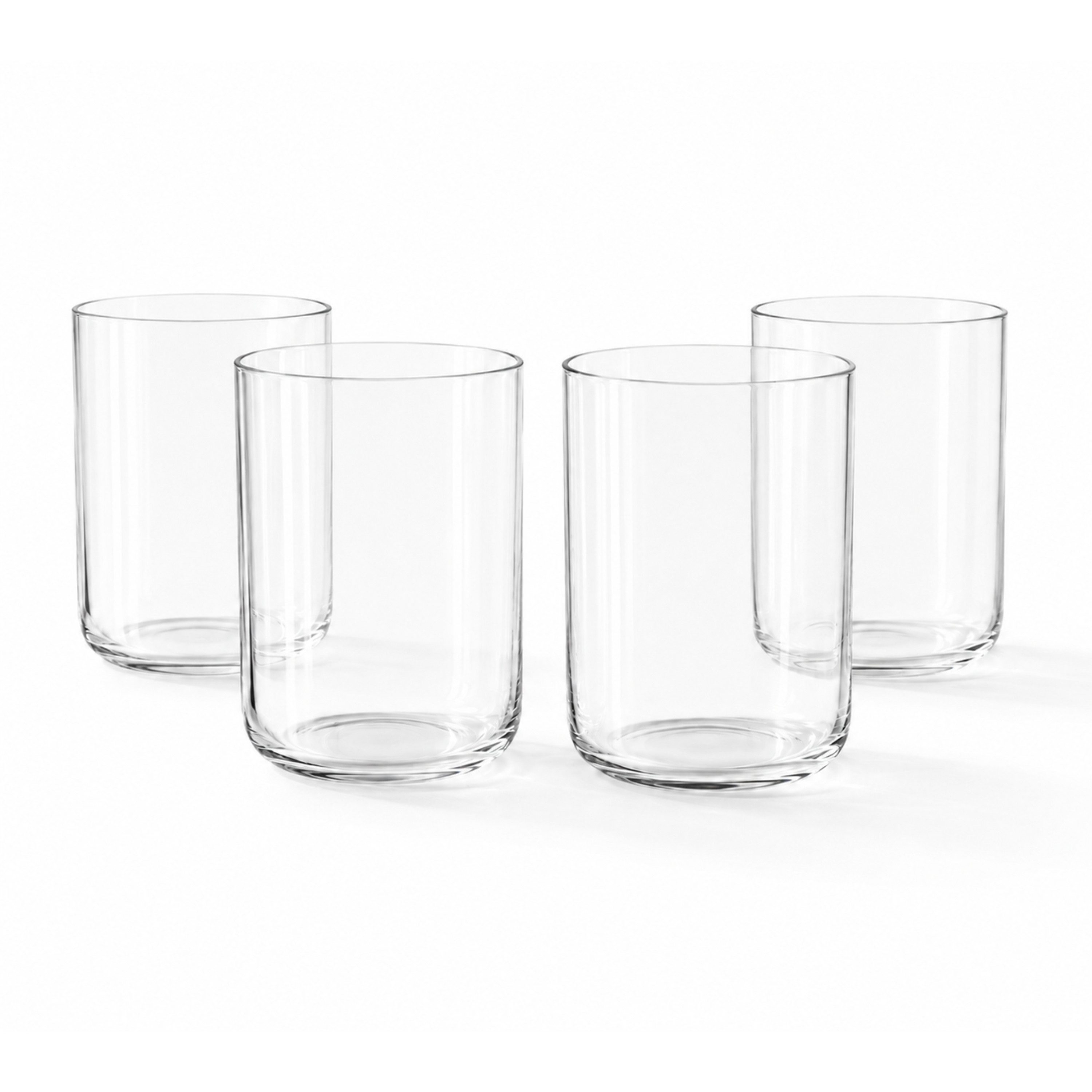 Zoha Glas Trinkgläser Set, Wasserglas BPA-frei, Wasser & Saft, spülmaschinenfest, 4-tlg., 4-teilig, 8-teilig, 12-teilig