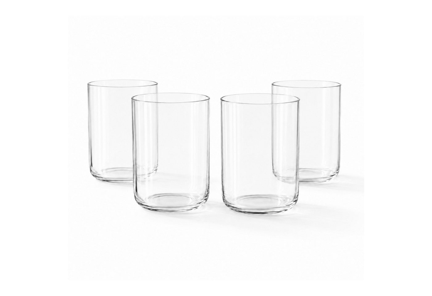 Zoha Glas Trinkgläser Set, Wasserglas BPA-frei, Wasser & Saft, spülmaschinenfest, 4-tlg., 4-teilig, 8-teilig, 12-teilig