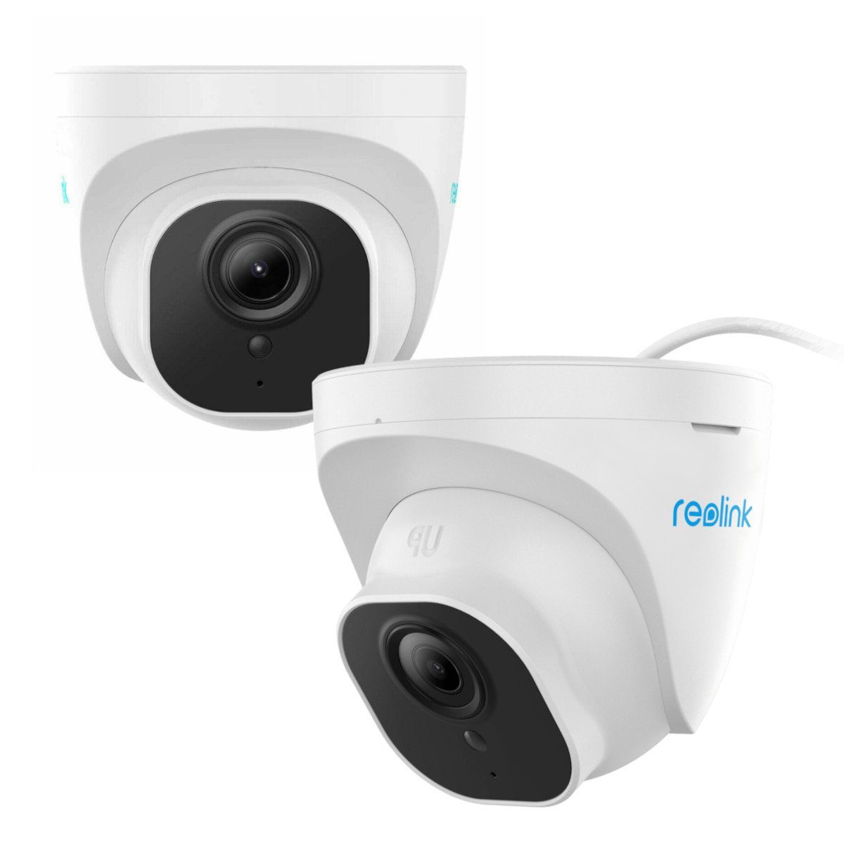 Reolink Set - 2x RLC-1020A 5K 10 MP IP PoE Dome Überwachungskamera (Set,  Personen- und Autoerkennung, Nachtsicht, Bewegungserkennung und  Benachrichtigungen, Wettergeschützt IP66, Audioaufzeichnung)