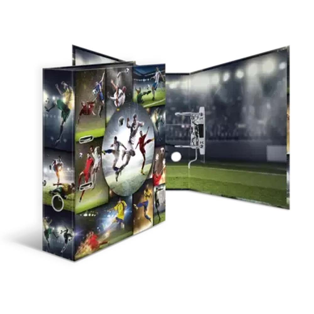 HERMA Aktenordner Motiv-Ordner A4 Fußball Design mit Hebelmechanik
