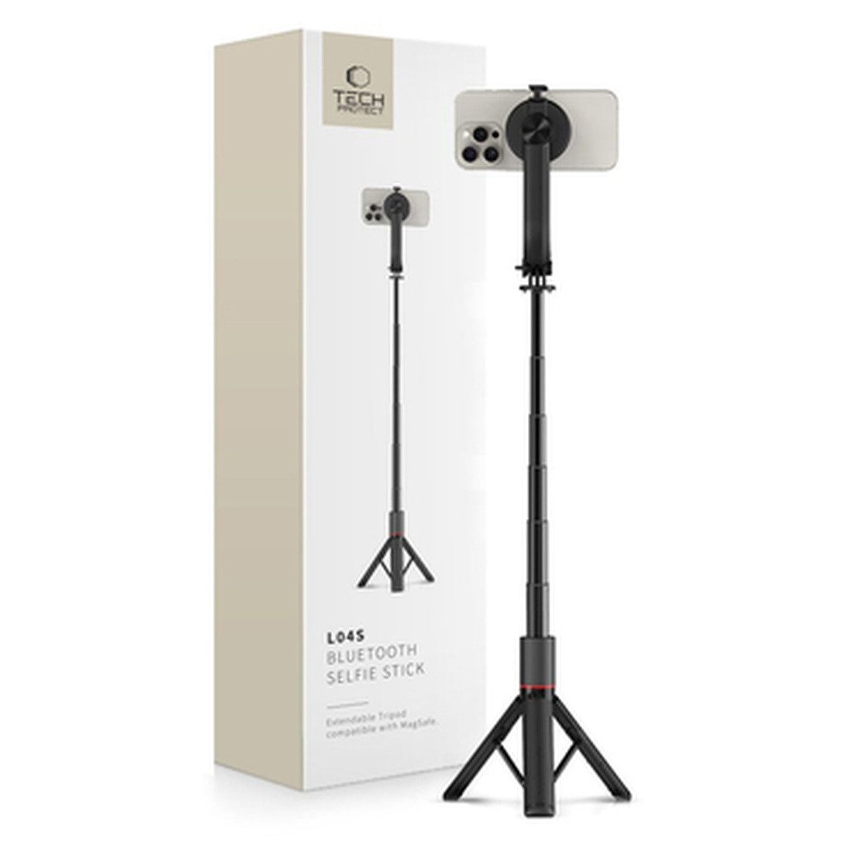 TECH PROTECT Selfie-Stick Tech Protect L04S Bluetooth Selfie Stick mit Stativ bis 95