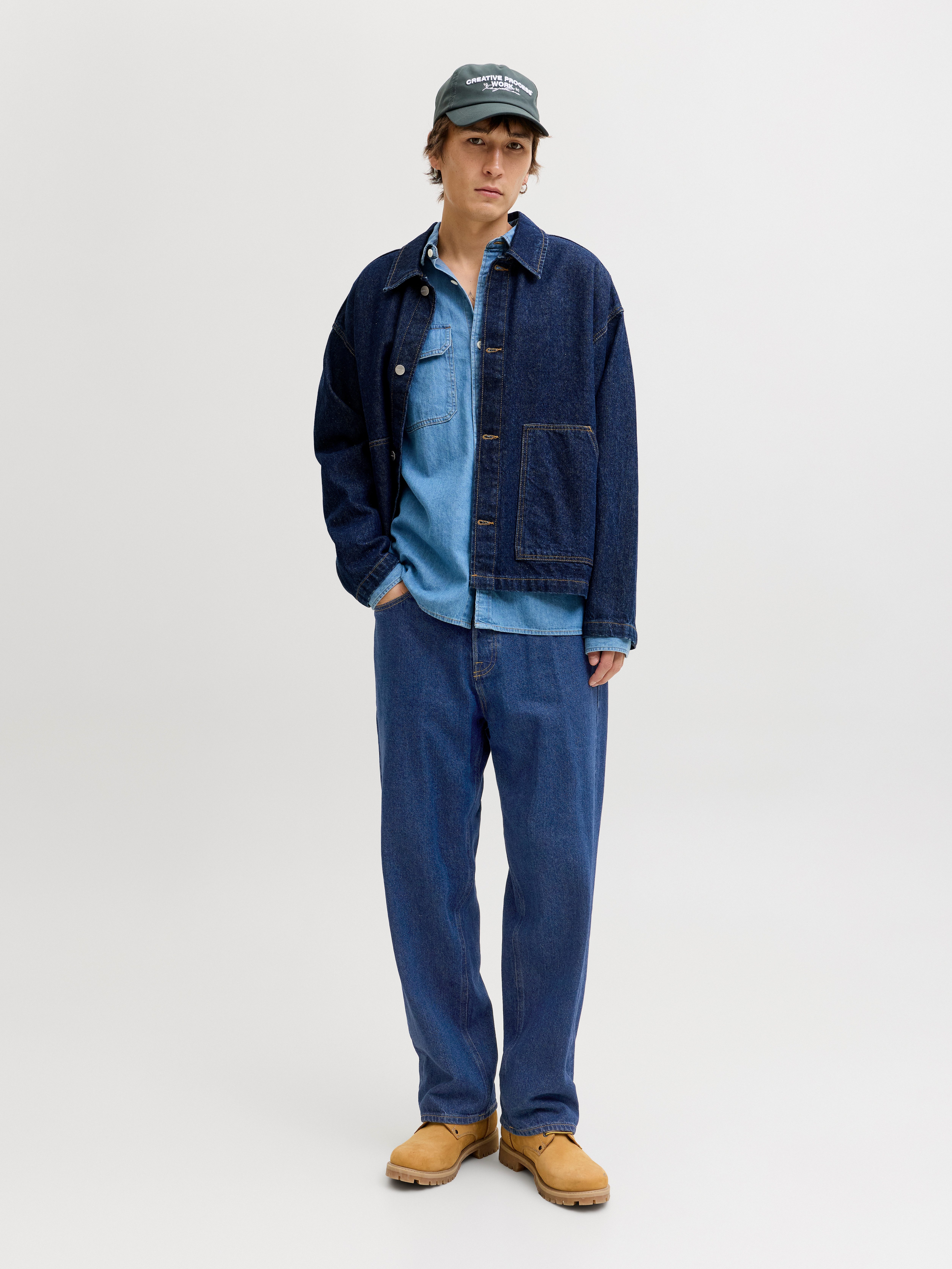 Jack & Jones Relax-fit-Jeans JJIALEX JJORIGINAL SQ 738 Baumwolle, baggy fit