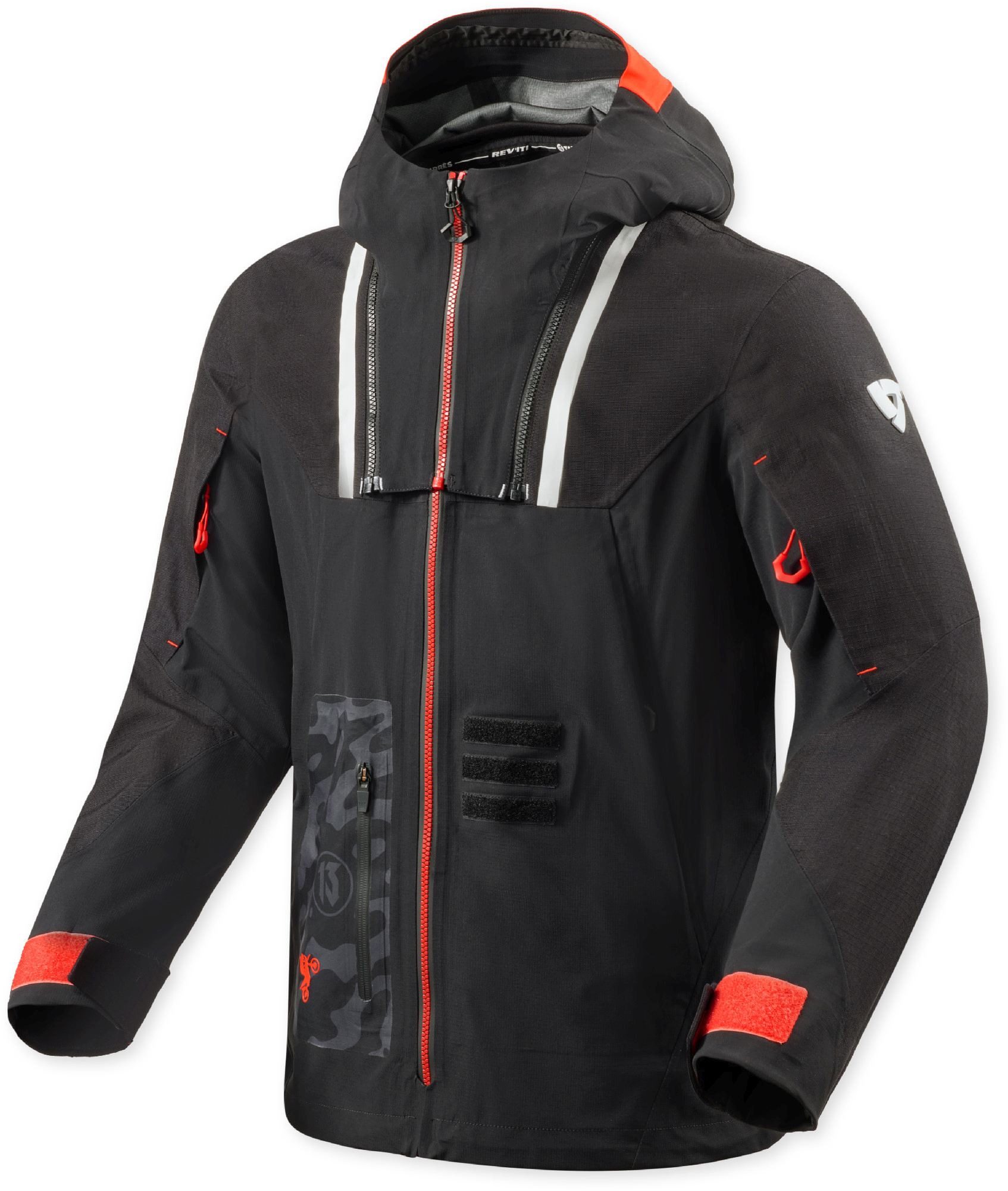 Revit Motorradjacke Vision H2O wasserdichte Motocross Jacke Airbag vorbereitet,Ellenbogenprotektoren enthalten,Schulterprotek