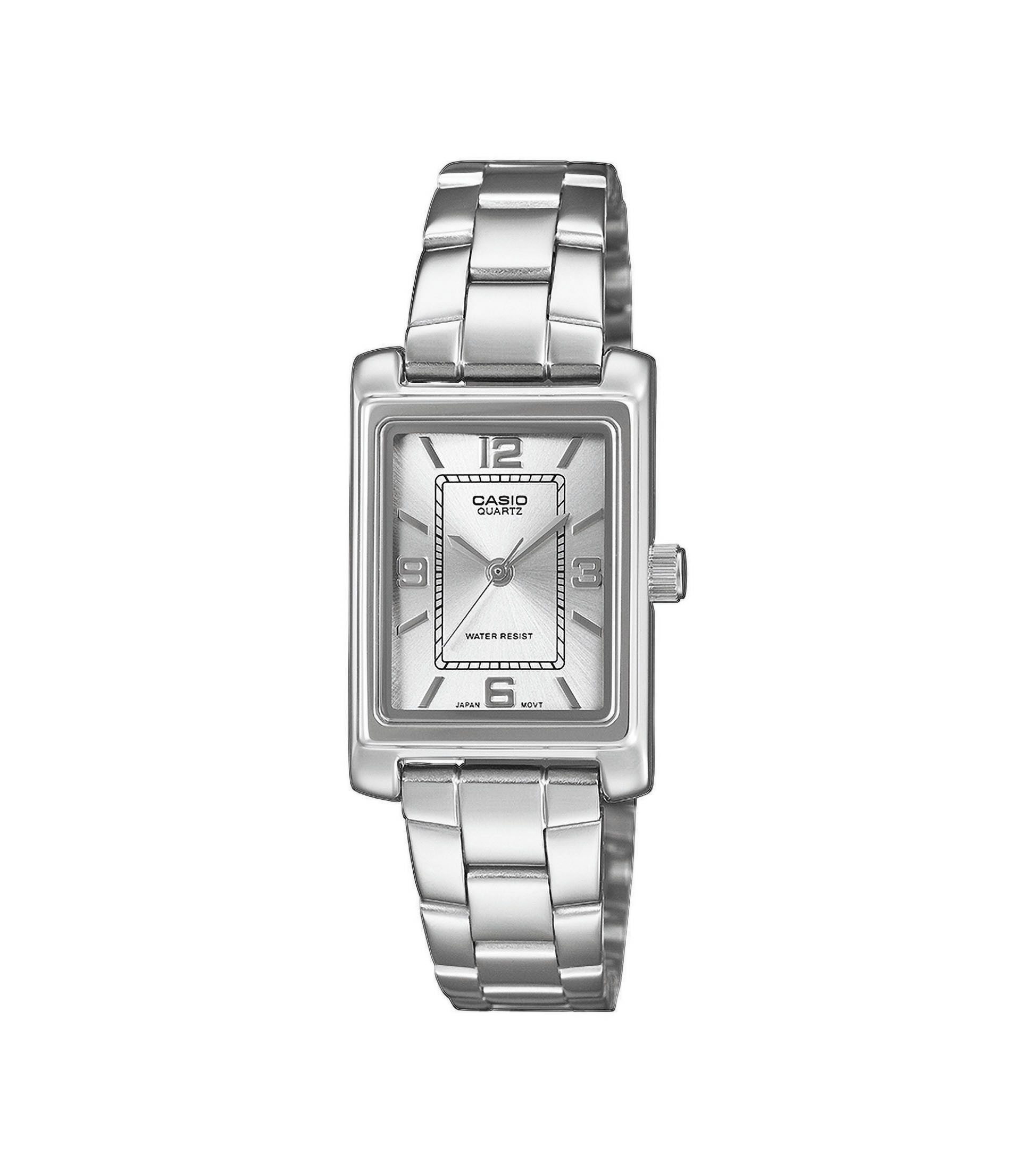 CASIO TIMELESS COLLECTION Quarzuhr LTP-1234PDD-7AEF, Armbanduhr, Damenuhr, Edelstahlarmband, analog
