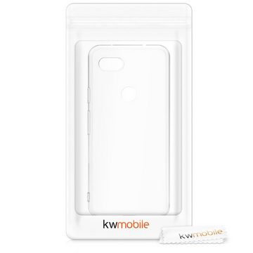 kwmobile Handyhülle Hülle für Google Pixel 3a, Silikon Handyhülle transparent - Handy Case gummiert