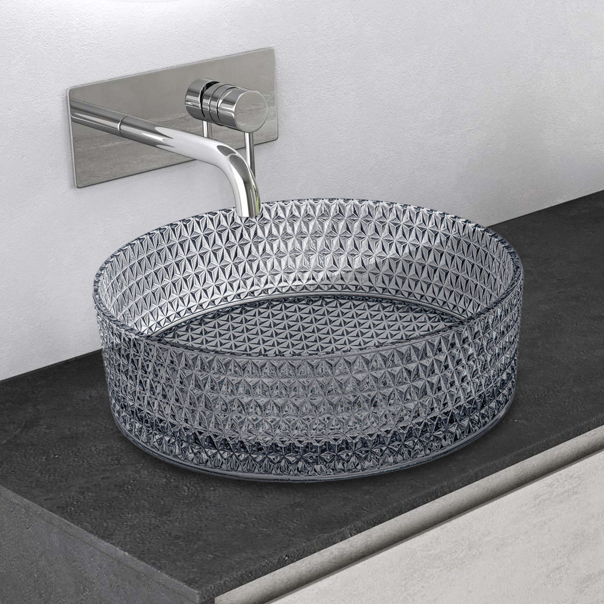 Mai & Mai Aufsatzwaschbecken Glaswaschbecken Glas Waschplatz Handwaschbecken Minerva07