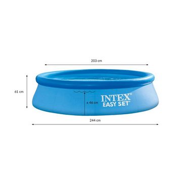 Intex Pool Easy Set Pool (244x61cm) + Abdeckplane