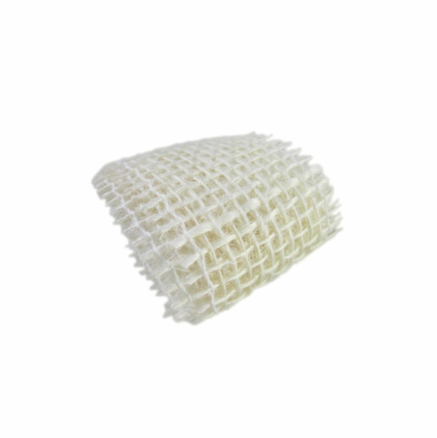 INNA-Glas Dekoband Deko Band Sackleinen FLETCHER, gebleicht, 1m, 40mm