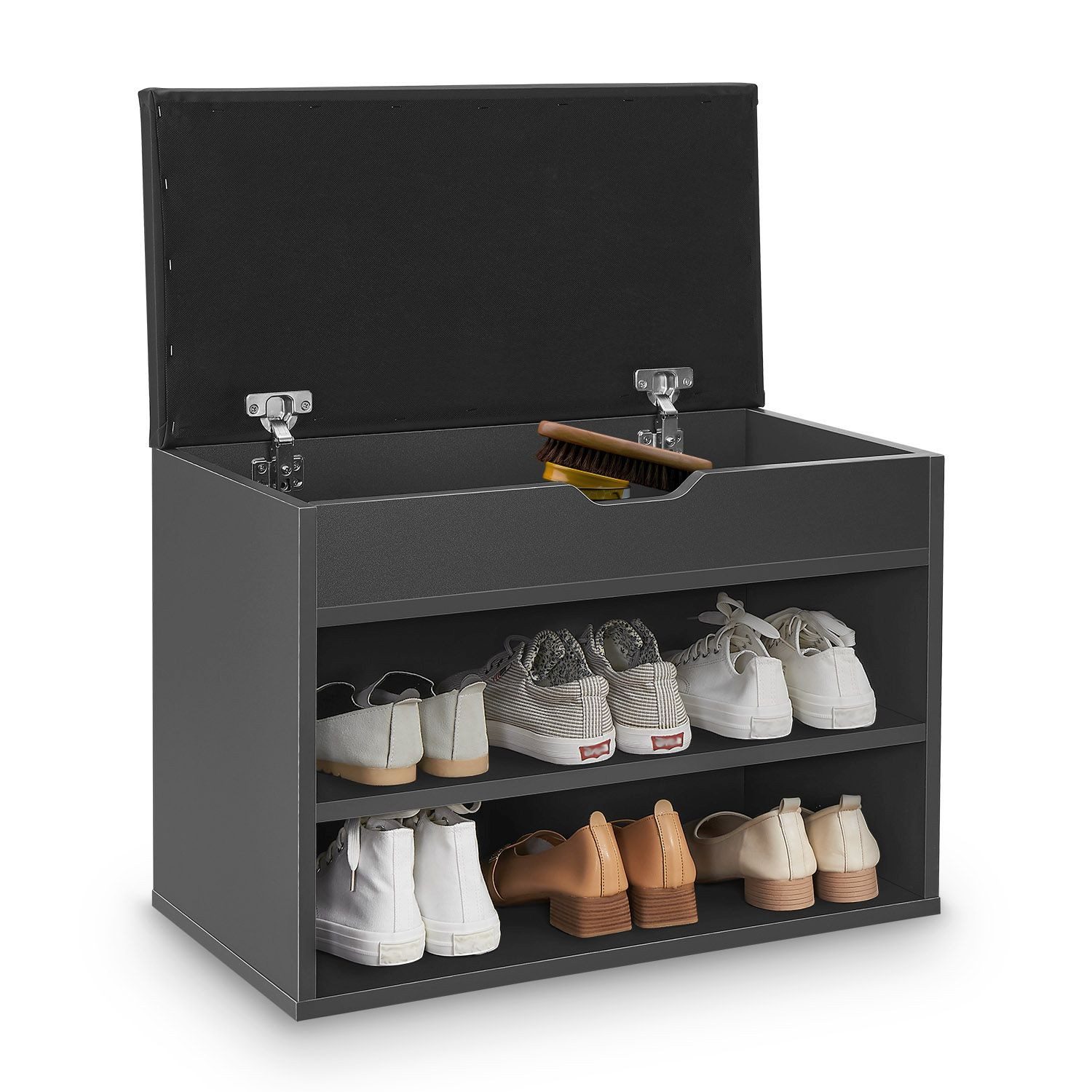 Juskys Schuhregal, mit Klappdeckel, für 6 günstig online kaufen