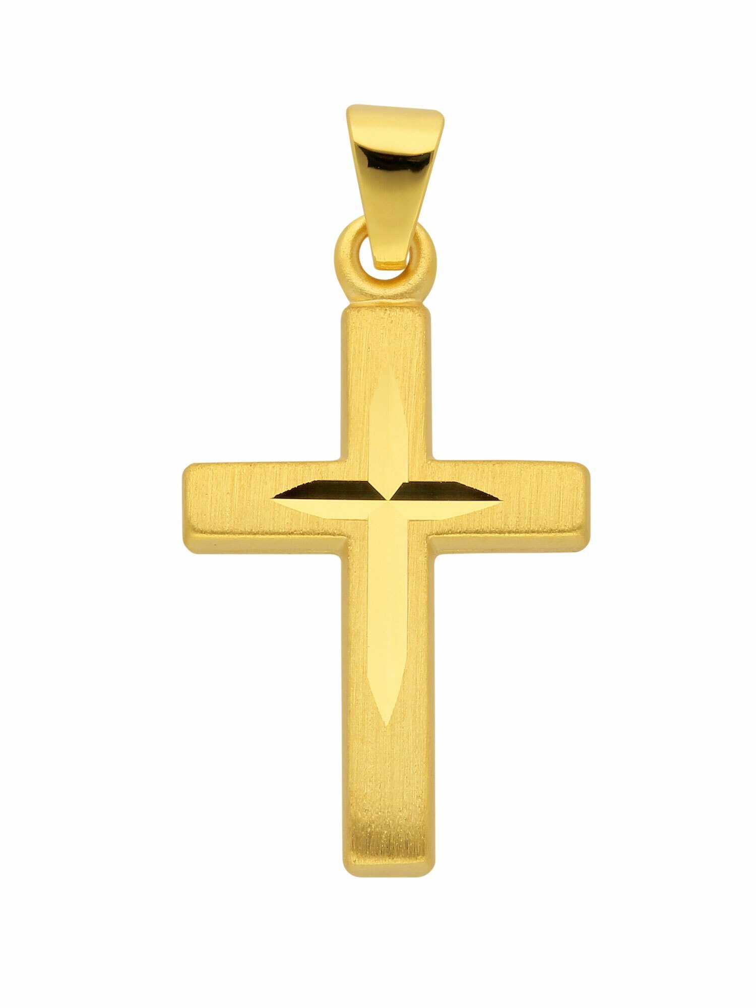 Adelia´s Kettenanhänger 333 Gold Anhänger, Kreuz für Herren Goldschmuck Damen &
