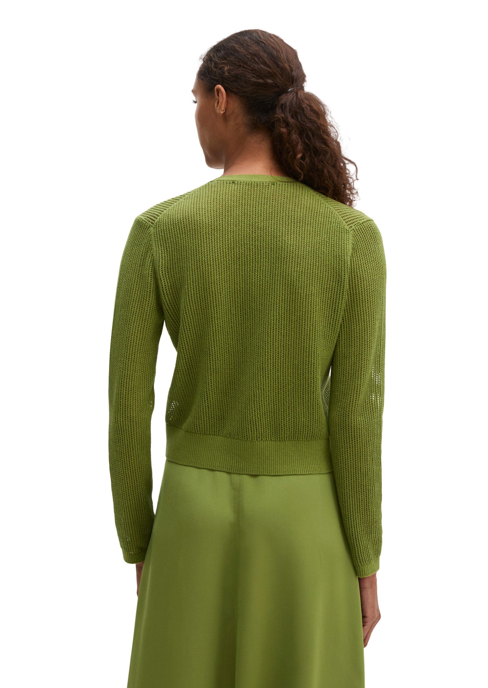 Marc O'Polo Cardigan aus Baumwolle-Leinen-Slub-Garn